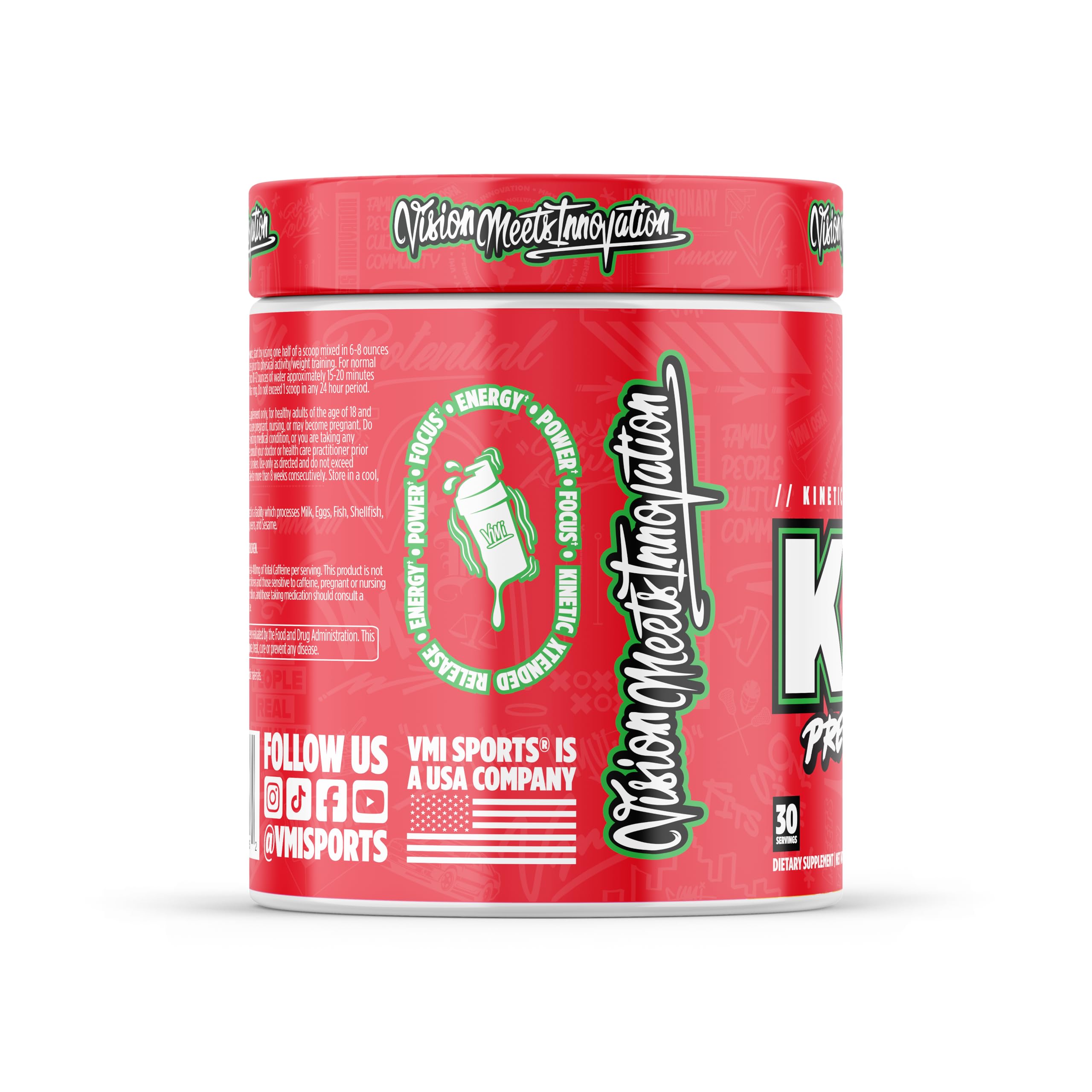KXR Pre-Workout Energy Powder | Intense Energy Pre-Workout Drink for Men and Women| Creatine Free | Improves Performance - Enhanced Focus & Increased Endurance | 30 Servings (Gummy Bear) — Amazon image 2