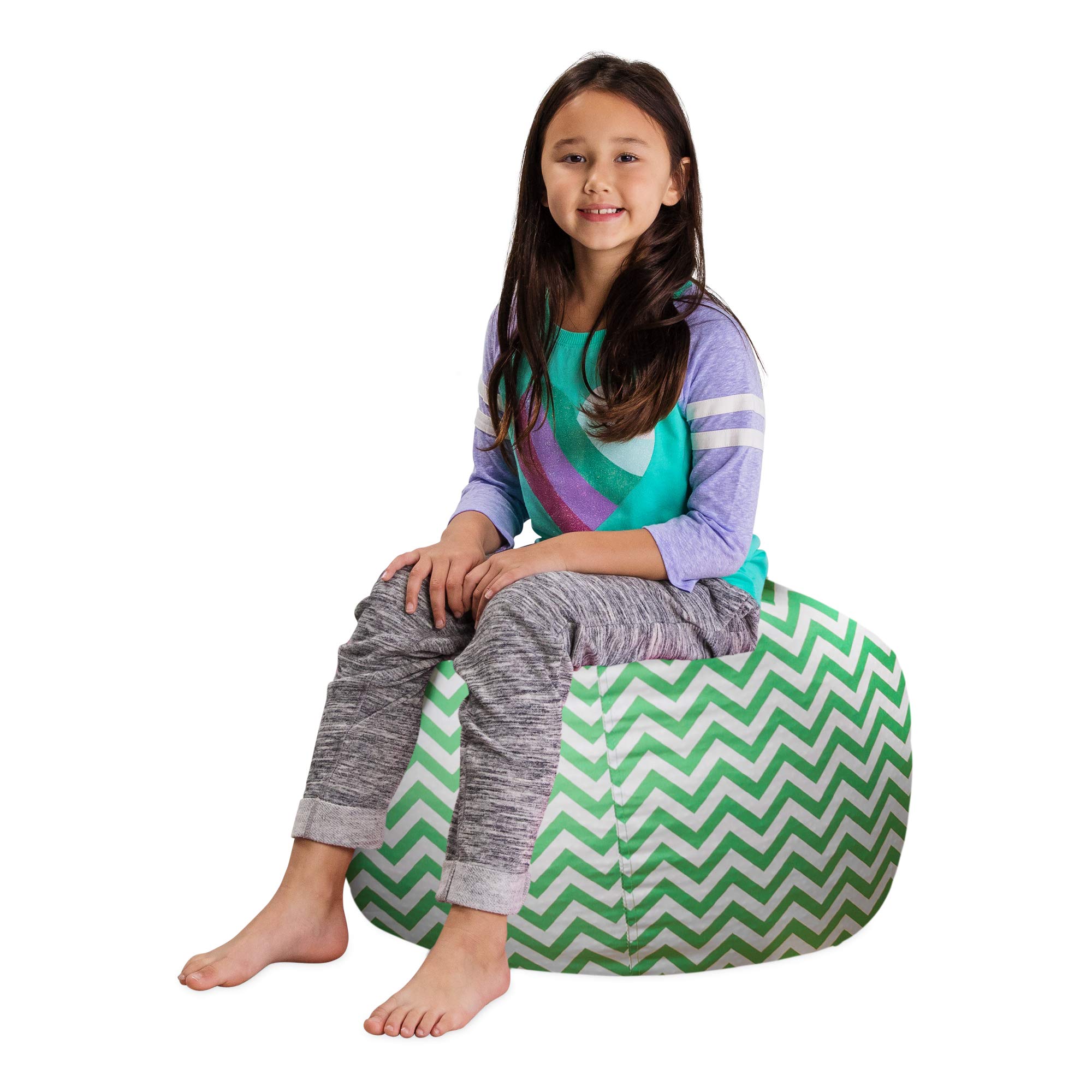 bean bag stuffed animal storage pattern