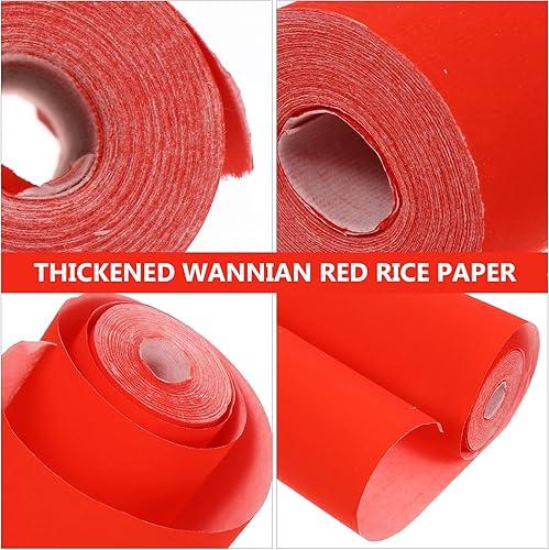 Miniatura 2 de Milisten 1 rollo de rollos de festival de primavera chino rollos de papel Xuan rojo en blanco primavera Festival Parejas Chun Lian papel para