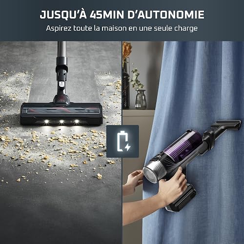 Rowenta - X-Force Flex 9.60 Aspirateur Balai sans Fil Violet - Noir - 8