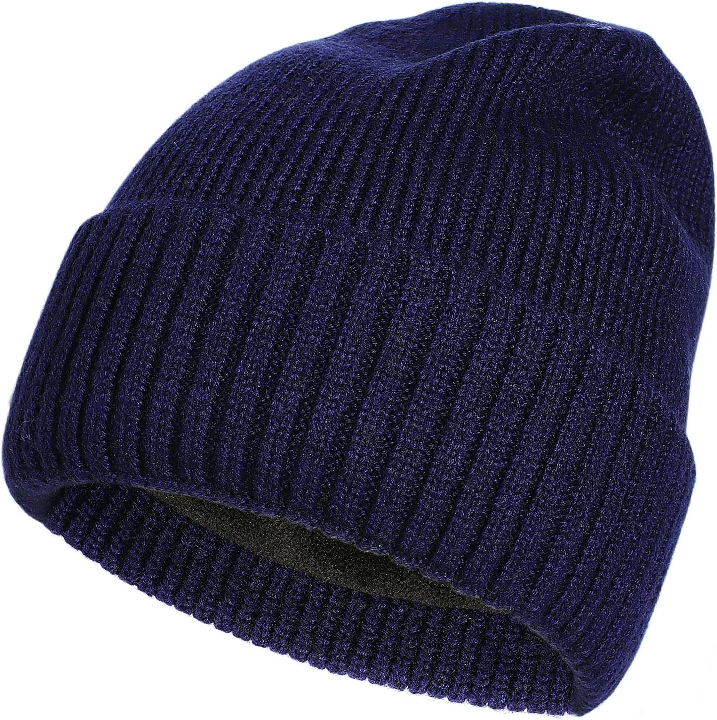 ZTL M/L/XL/XXL Beanie Hats for Men 30% Merino Wool Knit Hat, Winter Hats for Women Thick Warm Lined Cold Weather Skull Cap