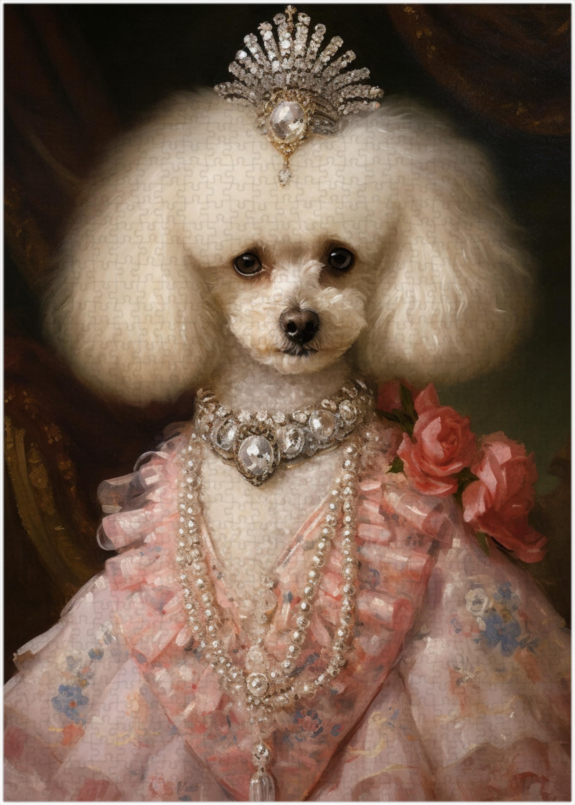 Amazon.com: Poodle Royal Princess Jigsaw Puzzle 300/500/1000 Piece