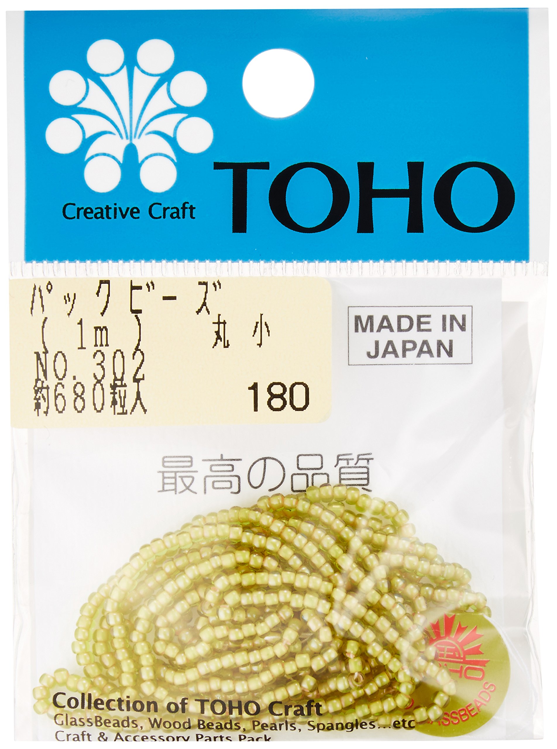 Amazon | TOHO 丸小ビーズ 糸通しビーズ 外径約2.2mm No.302 1m入り