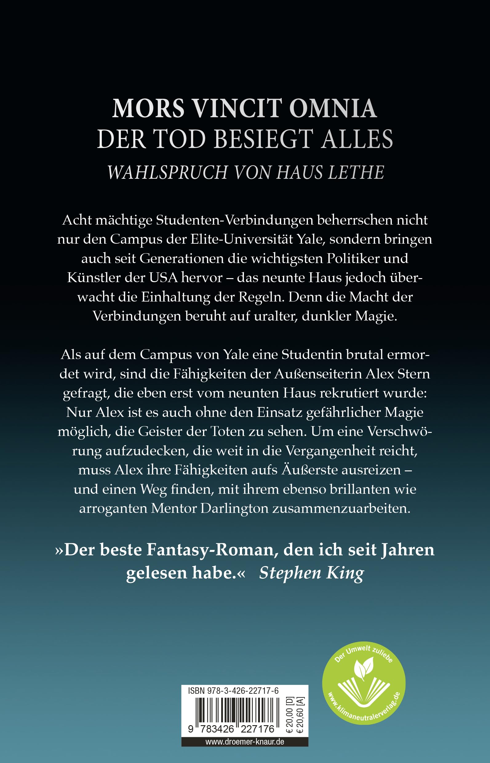 Das neunte Haus: Roman | Dark Academia von der Bestsellerautorin des Netflix-Erfolgs »Shadow and Bone« (Alex Stern Reihe, Band 1)