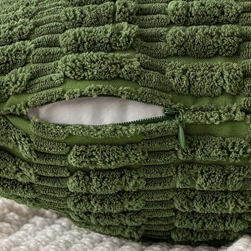 Vista 37 de MIULEE Pack of 2 Orange Corduroy Decorative Pillow Covers 20x20 Inch Soft Boho Striped Throw Pillow Covers Modern Farmhouse Home Decor for Halloween