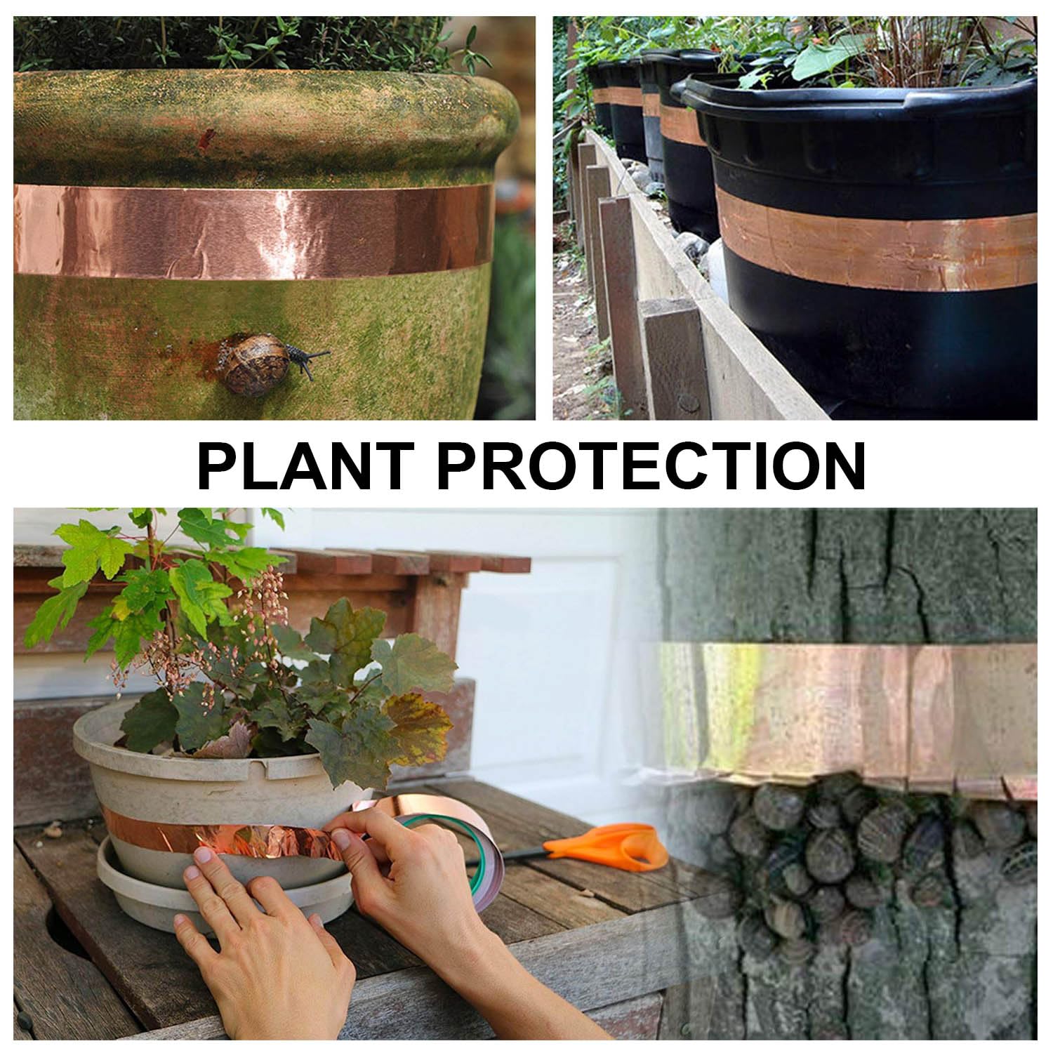 BOMEI PACK Copper Tape with Double Sided Conductive,1 Inch x 66 Ft,Copper Foil Tape Guitar, EMI Shielding,Metal Duct Tape for Electrical Repairs