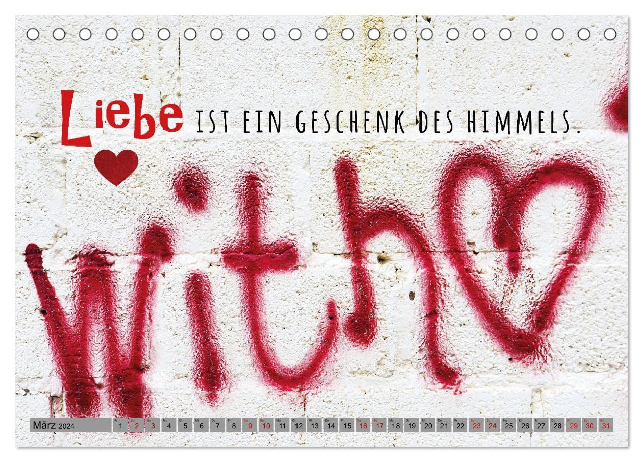 Für meinen Lieblingsmenschen (Tischkalender 2024 DIN A5 quer), CALVENDO Monatskalender: Das perfekte und besondere Geschenk für Deine Liebste oder Deinen Liebsten! (CALVENDO Menschen)