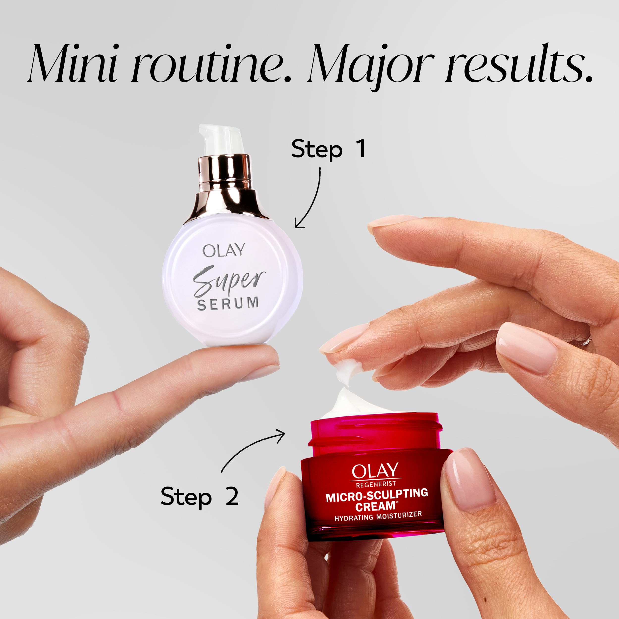 Olay Super Serum and Regenerist Micro-Sculpting Cream Mini Duo