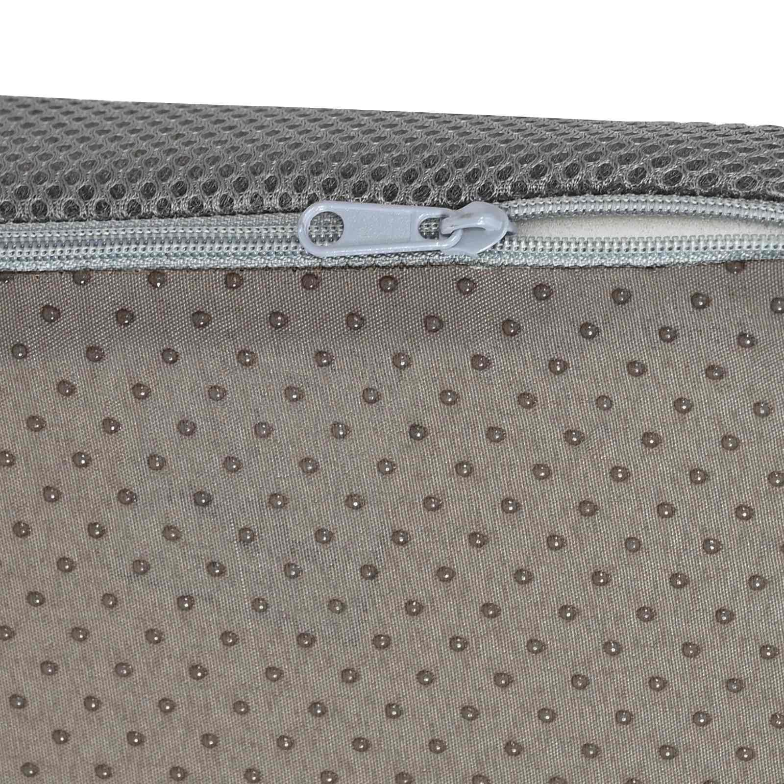 Poduszka Na Siedzisko Szary 39 x 38 x 8,5 cm Pianka PU z Podłokietnikami