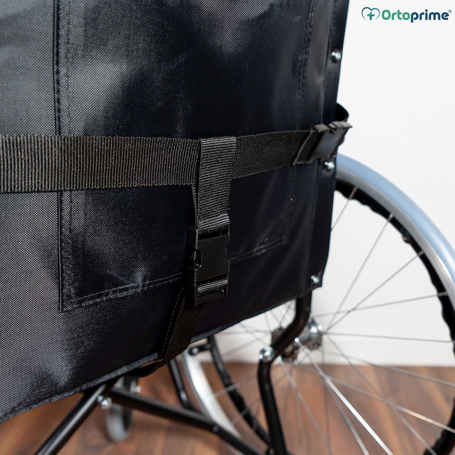 OrtoPrime Cinturón Silla de Ruedas Ancianos Cinturón PÉLVICO ANTICAÍDAS Cinturones Silla de Ruedas Ortopédicos - Arnés Silla de Ruedas Cinturón de SEGURIDAD para Ancianos (Talla Universal Ajustable)