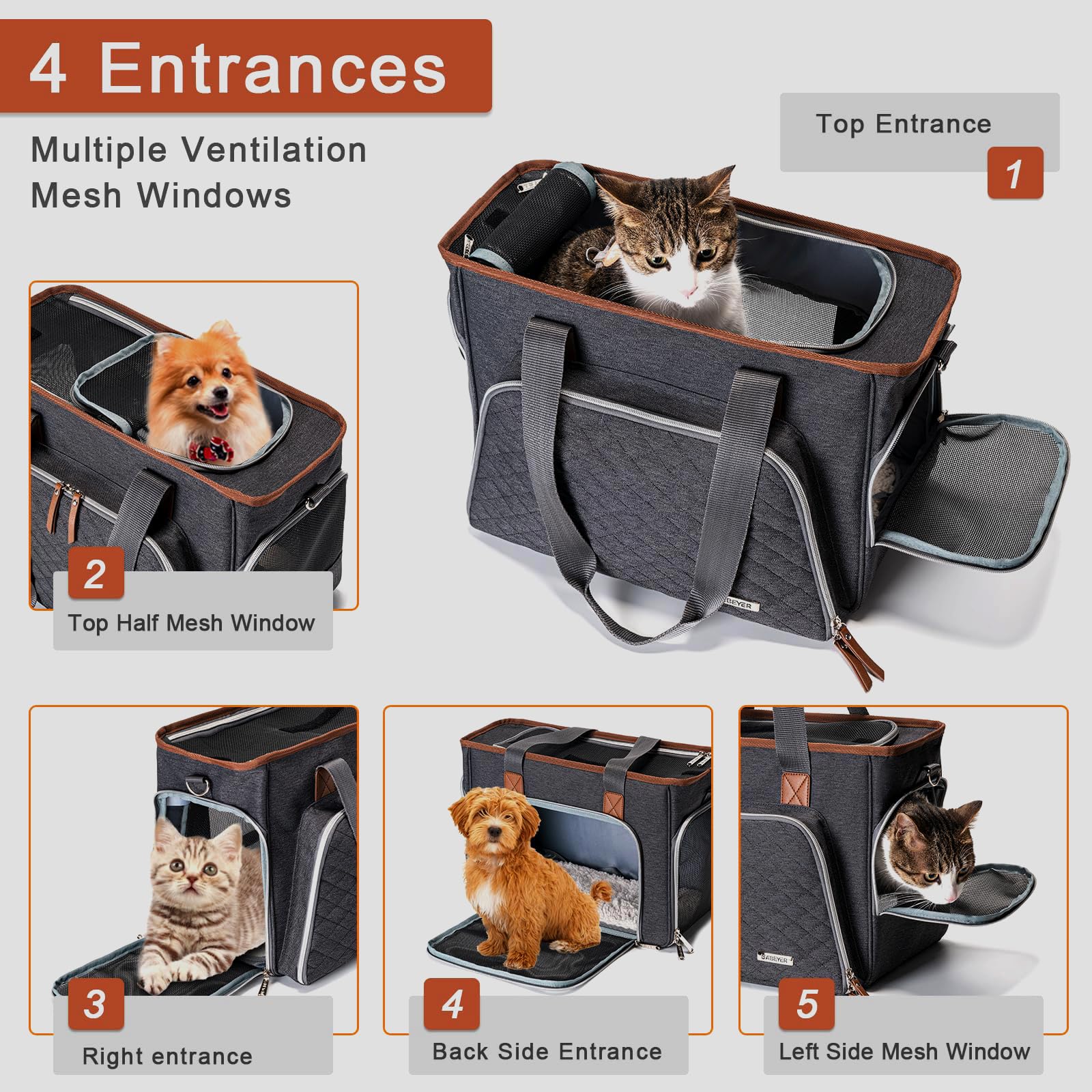 Transportin Perro Mediano Bolsa Con Asa Original Para Mascotas