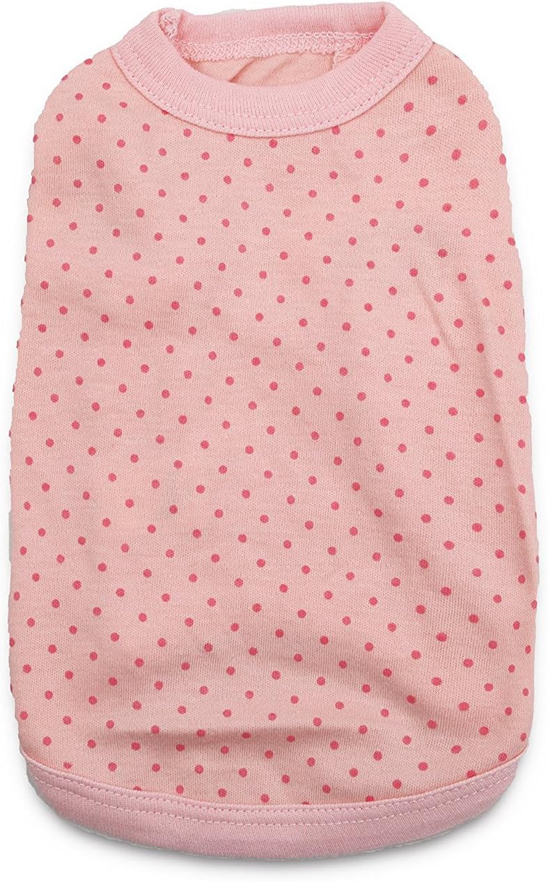 DroolingDog Pet Dog T Shirt Pink Dog Shirts Puppy Plain Blank Clothes for Small Dogs, XS