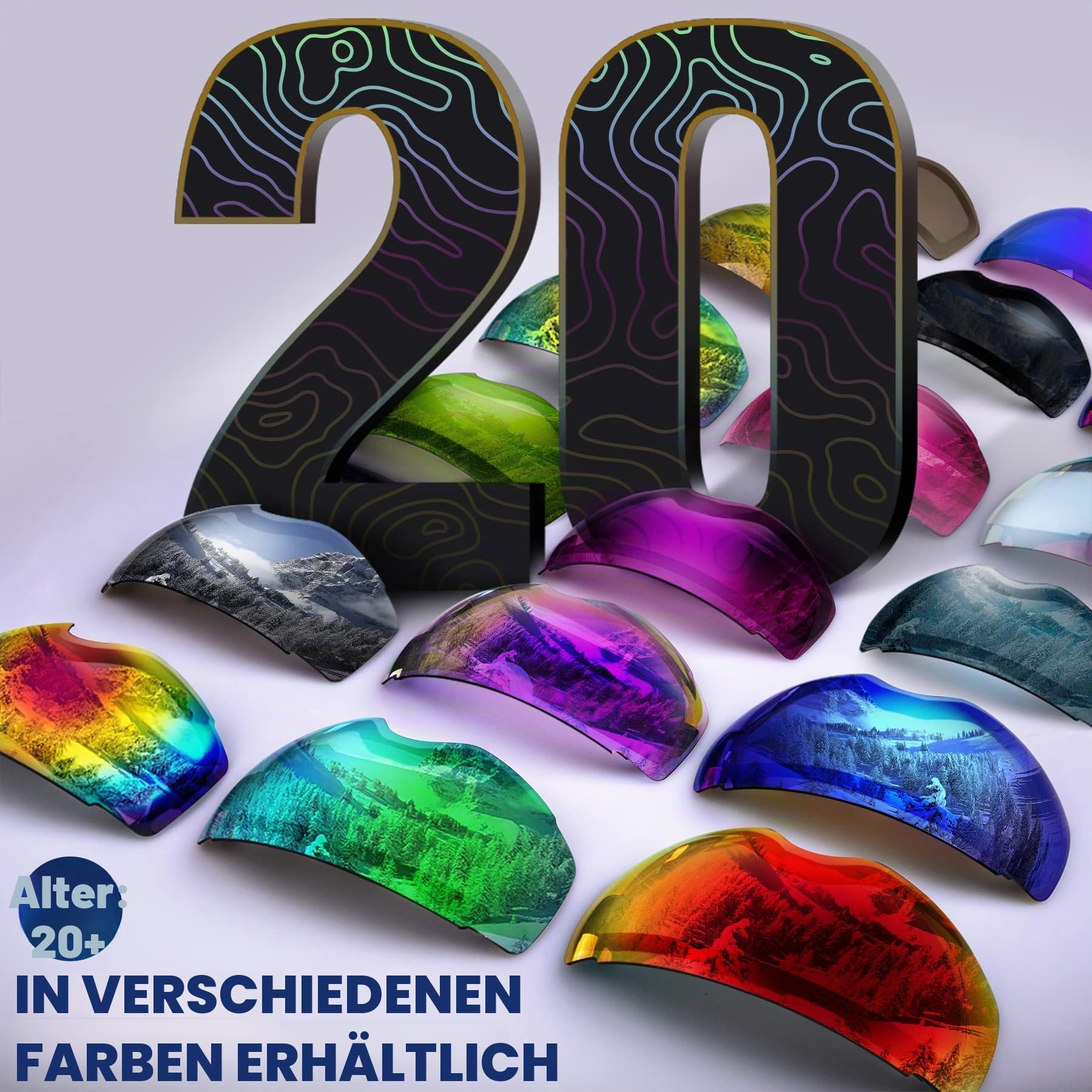 OutdoorMaster Skibrille PRO Ersatzlinse - 10+ Farben die Auswahl