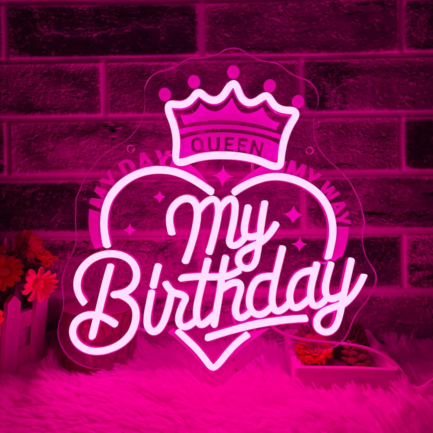Best Mom Ever Mother'S Day Neon Sign, Happy Mother'S Day Neon Light LED Best Mom Gifts Decor Sign USB Powered Dimmable, for Mom'S Birthday Christmas Nursery Home Bedroom Art Bedroom(11.8 * 10.6 In)