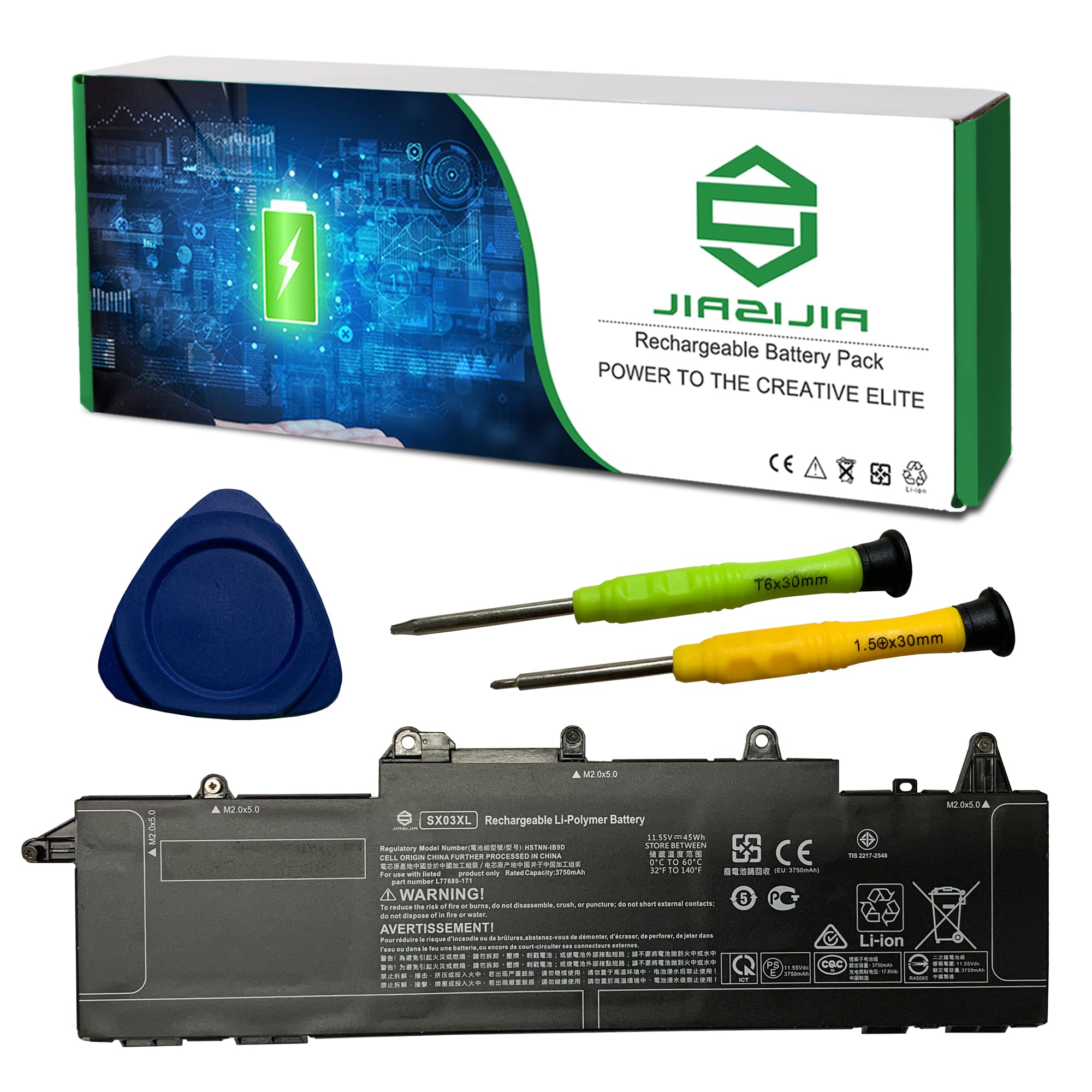 SX03XL Laptop Battery Replacement for Hp ProBook X360 435 G7 G8 1F3G6EA 1F3G9EA 1Q2W3ES 1V2Y7PA 1L3L2EA 3S071AV 17G35UT 3A5N2EA Series L78125-006 L78125-005 HSTNN-DB9S L77689-2B2 11.4V 45Wh