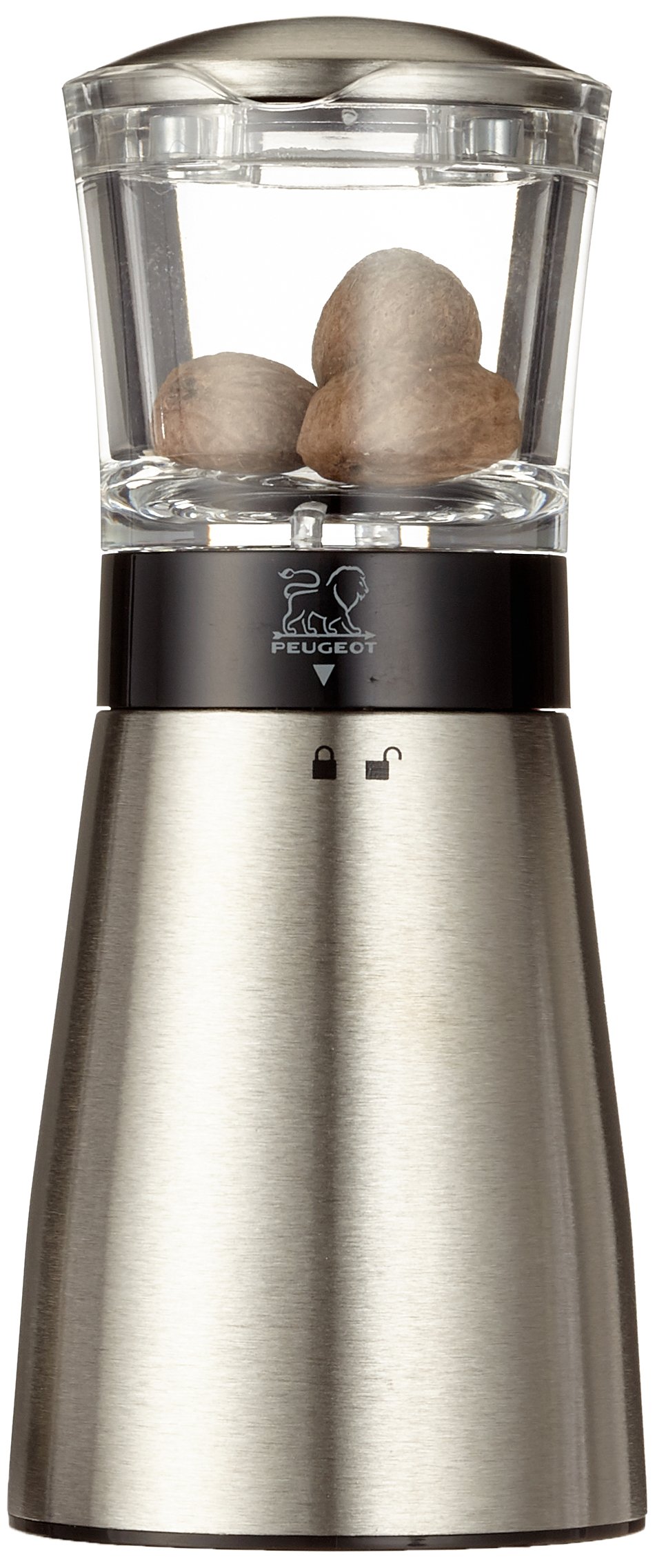 PeugeotDaman Nutmeg Mill 15cm Acrylic and Steel