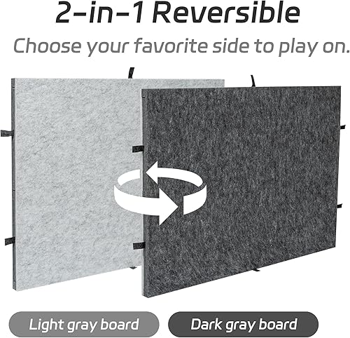 Miniatura 2 de Lavievert Tablero de rompecabezas reversible 2 en 1 con 6 cajones y alfombrilla de cubierta, meseta de rompecabezas de fieltro ligera de doble cara