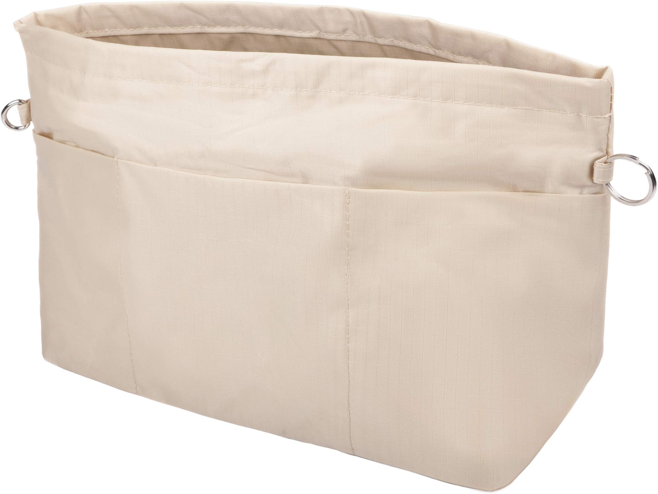 Vercord Purse Organizer Insert Bag Tote Handbags Pocketbook Inserts Organizers Zipper 11 Pockets Beige Large