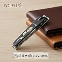 FOLELLO Large Nail Clipper (Black) for Professional and Home Use, Nail Cutter for Women, Cuts Precisely Elegant design, Easy to Hold Unisex Nail Clipper/Cutter gallery image