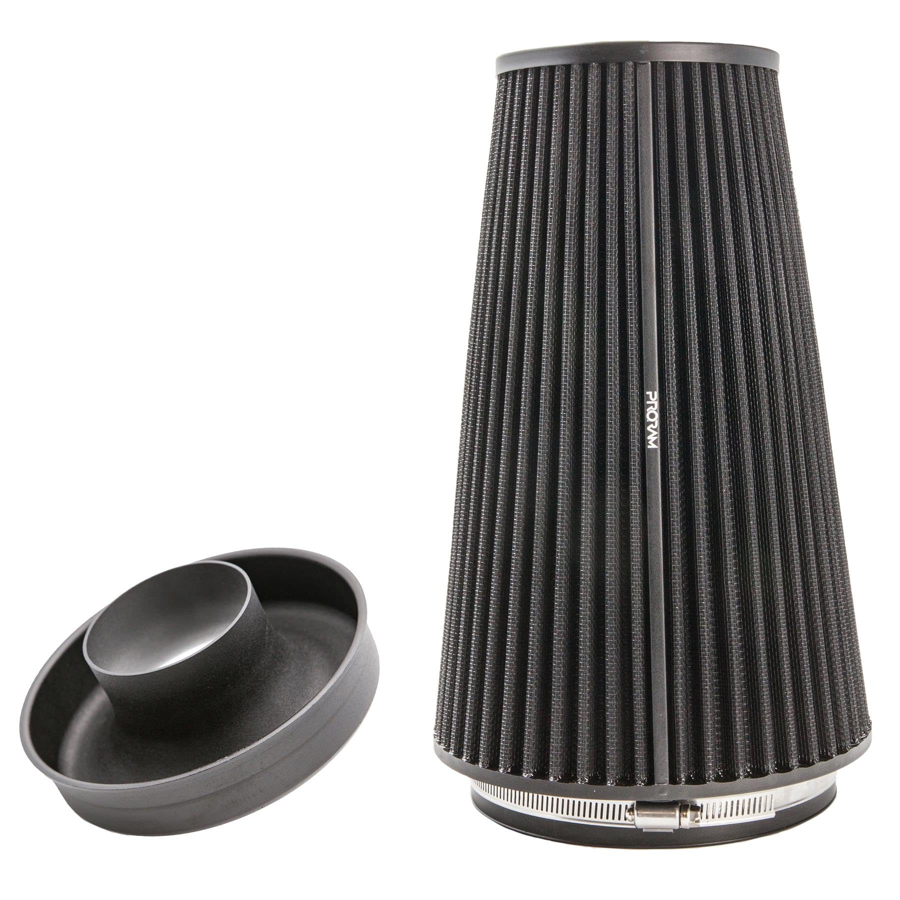 Ramair Performance Pleated Extra Large Cone Air Filter with 70mm OD Neck Velocity Stack