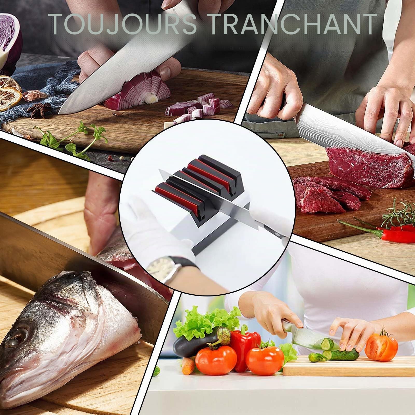 Aiguiseur Couteaux Electrique, 3 Phases Affuteur Couteau Affûteuse Professionnelle pour Affûtage de Couteaux Broyeur de Diamant Rapide Affûteur de Couteaux Electrique