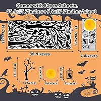 Vista 58 de Halloween Tree Branch Wall Decals Crow Black Raven Bird Wall Decals Peel and Stick Birdcage Raven Stickers Removable Black Crows Branches Halloween