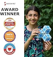 Vista 9 de Shashibo - Cubo que cambia de forma, juego para aliviar la ansiedad, con 36 imanes de tierras raras, premiado y patentado, extraordinario cubo