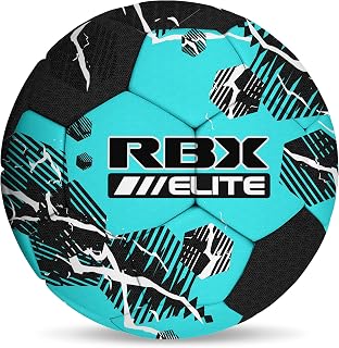 RBX Size 5 Soccer Ball, Durable 32 Machine-Stitched Panel Construction, Superior Air Retention, All Weather Design, High Contrast Graphics
