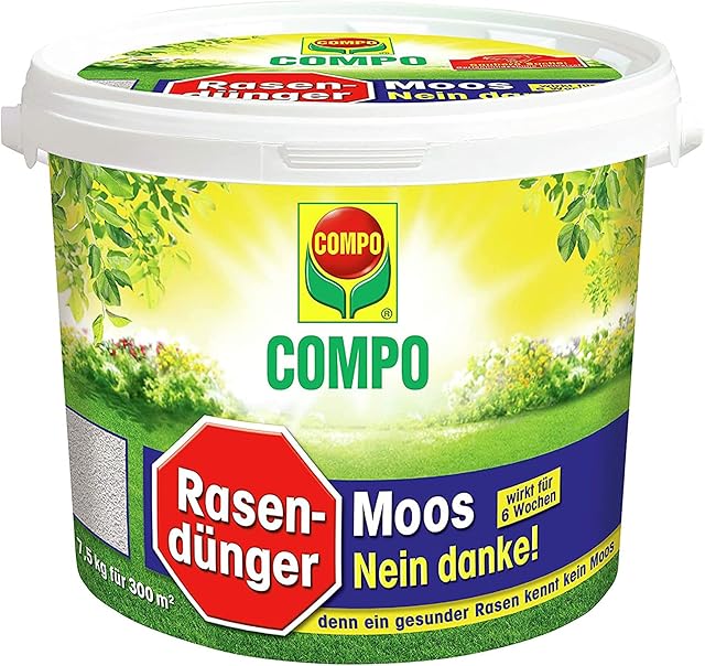 COMPO COMPO Rasendünger Moos - Nein danke! 7,5 kg für 300 m² — Saat & Dünger