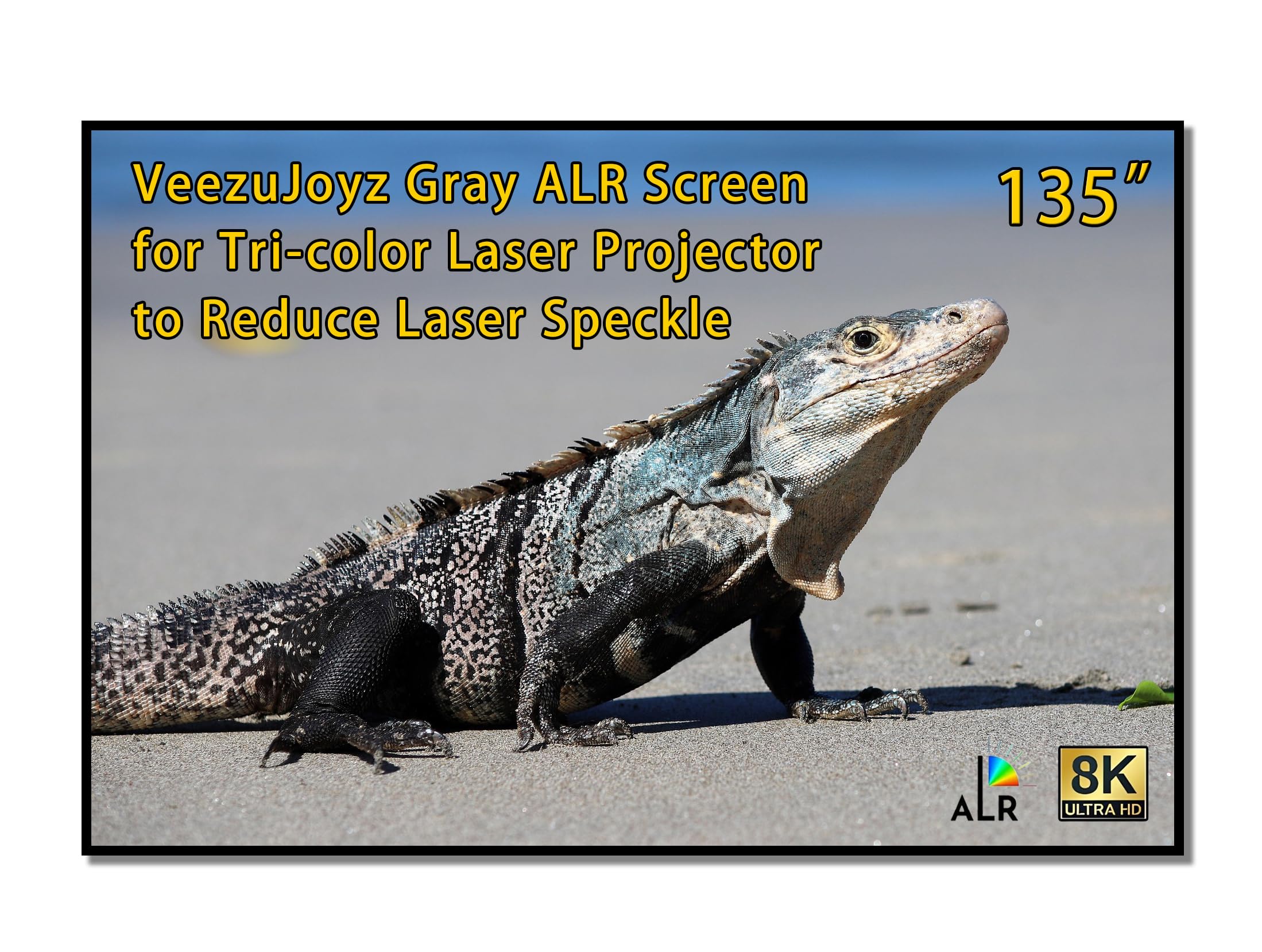 135 inch Gray ALR Projection Screen for Tri-Color Laser Projector