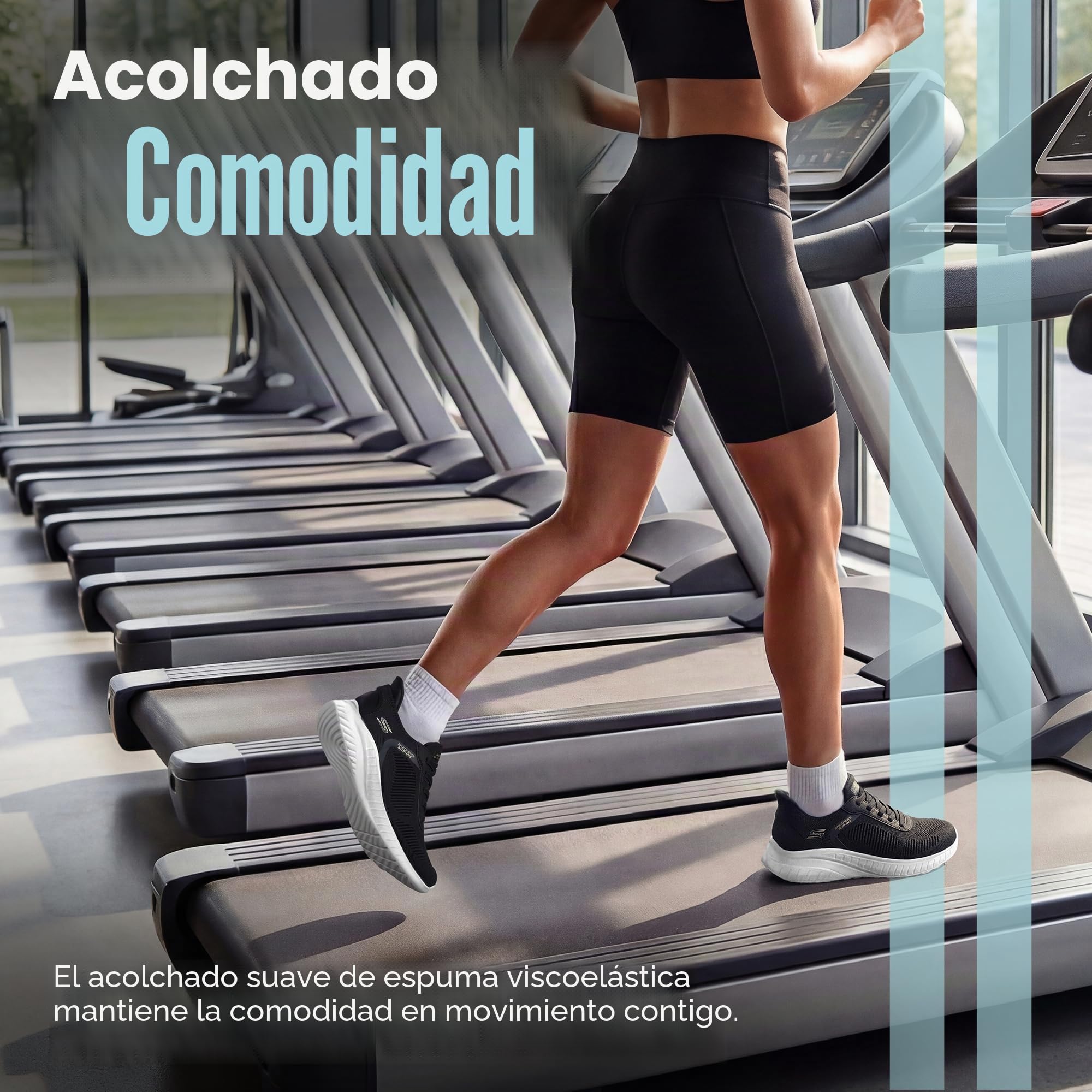 Skechers Mujer Bobs Squad Chaos Current Muse Slip-In Entrenador