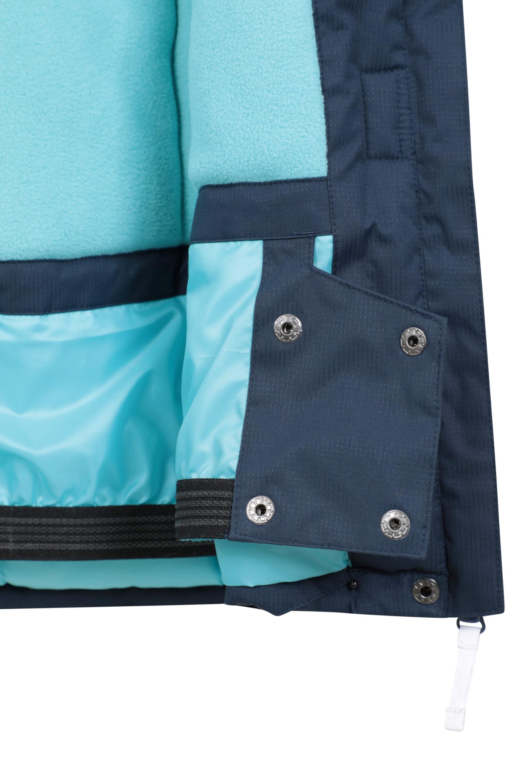 Mountain Warehouse Veste de Ski Honey Enfants - Résistante à la Neige, Poignets réglables, Doublure Polaire, Jupe Pare-Neige intégrée -Parfaite pour Tenir Chaud en Hiver