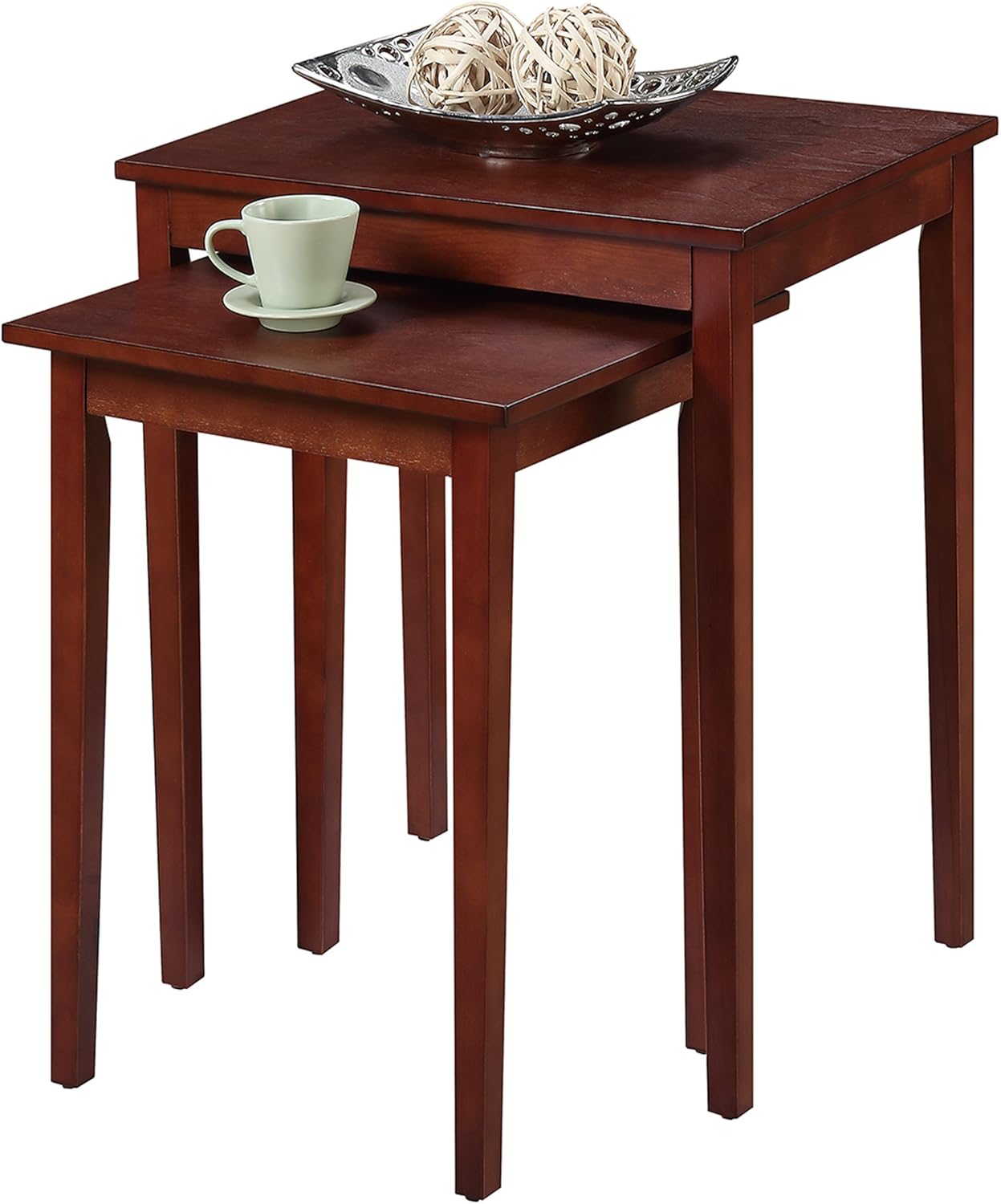Convenience Concepts American Heritage Wedge End Table, Espresso: Furniture & Decor