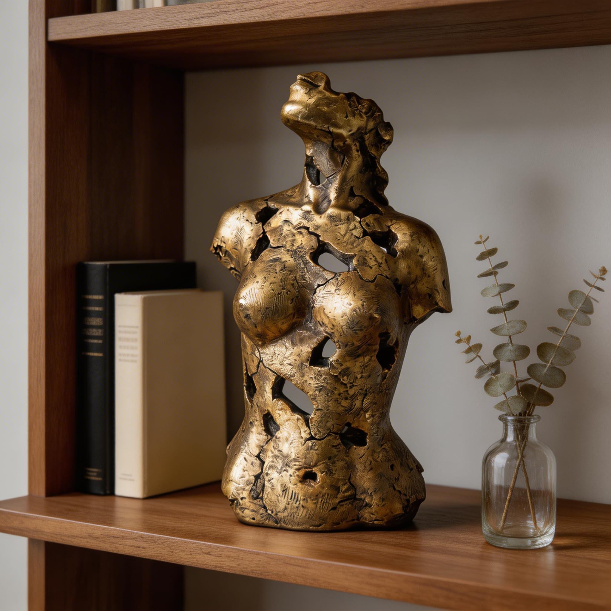 Scultura astratta a forma di busto femminile, statua di donna, artigianato creativo con personaggi, ornamento in resina per casa, ufficio, camera da letto, soggiorno, decorazione