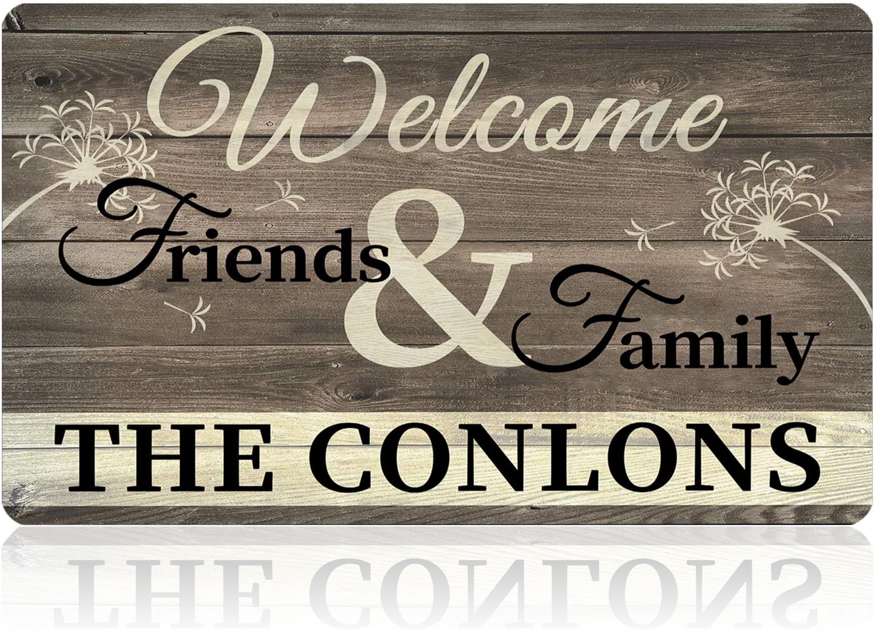 Personalized Monogram Door Mats with Family Name Custom Welcome Door Mat for Front Door with Anti-Slip Backing Personalized Doormat with Initial for Home Entrance Made in USA