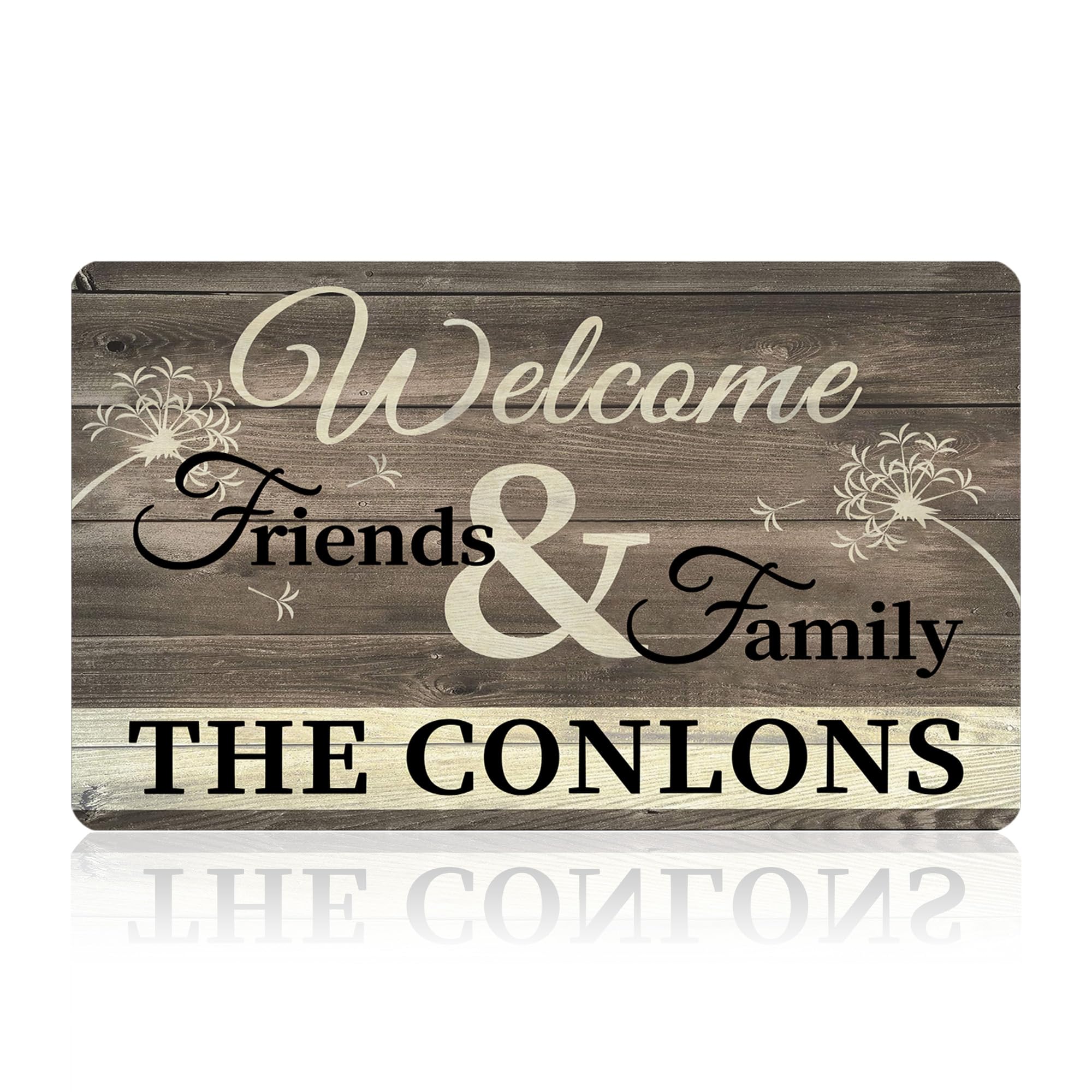 Personalized Monogram Door Mats with Family Name Custom Welcome Door Mat for Front Door with Anti-Slip Backing Personalized Doormat with Initial for Home Entrance Made in USA