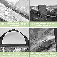 Vista 5 de Tanlade 3 Pcs Blueprint Holder Foldable Waterproof Plans Shield Waterproof Map Case Construction Plan Holder Art Portfolio Bag Fits Size 22 x 34 for