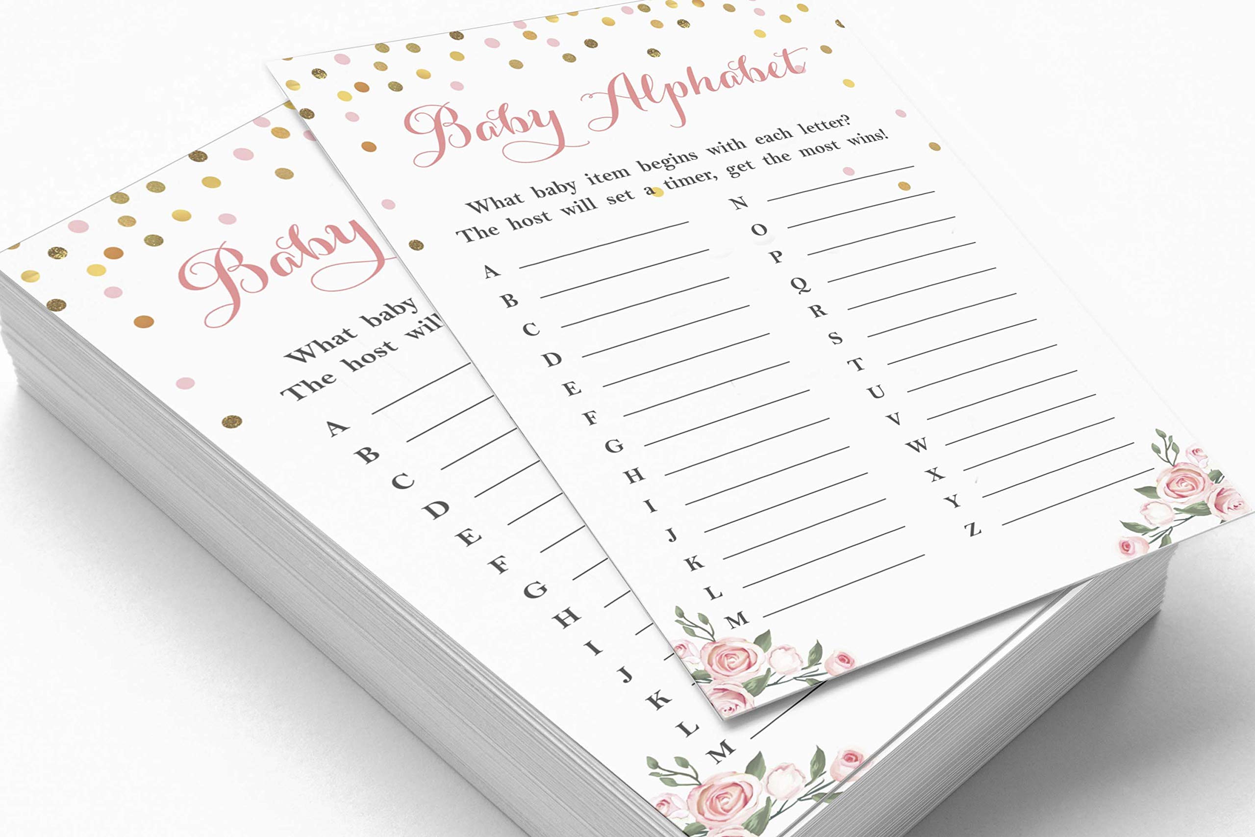 50 Baby Shower Spielkarten 'Was Ist In Deinem Handy?' - Lustiges Partyspiel Für Junge Oder Mädchen