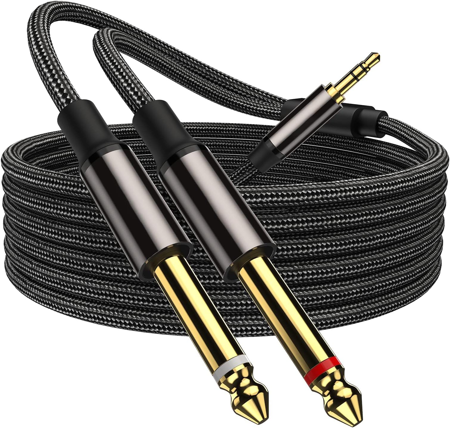 VIOY 6.35mm to 3.5mm Stereo Audio Cable 5M Speaker Cable for Computer, CD Players, Multimedia Speakers and Amplifiers