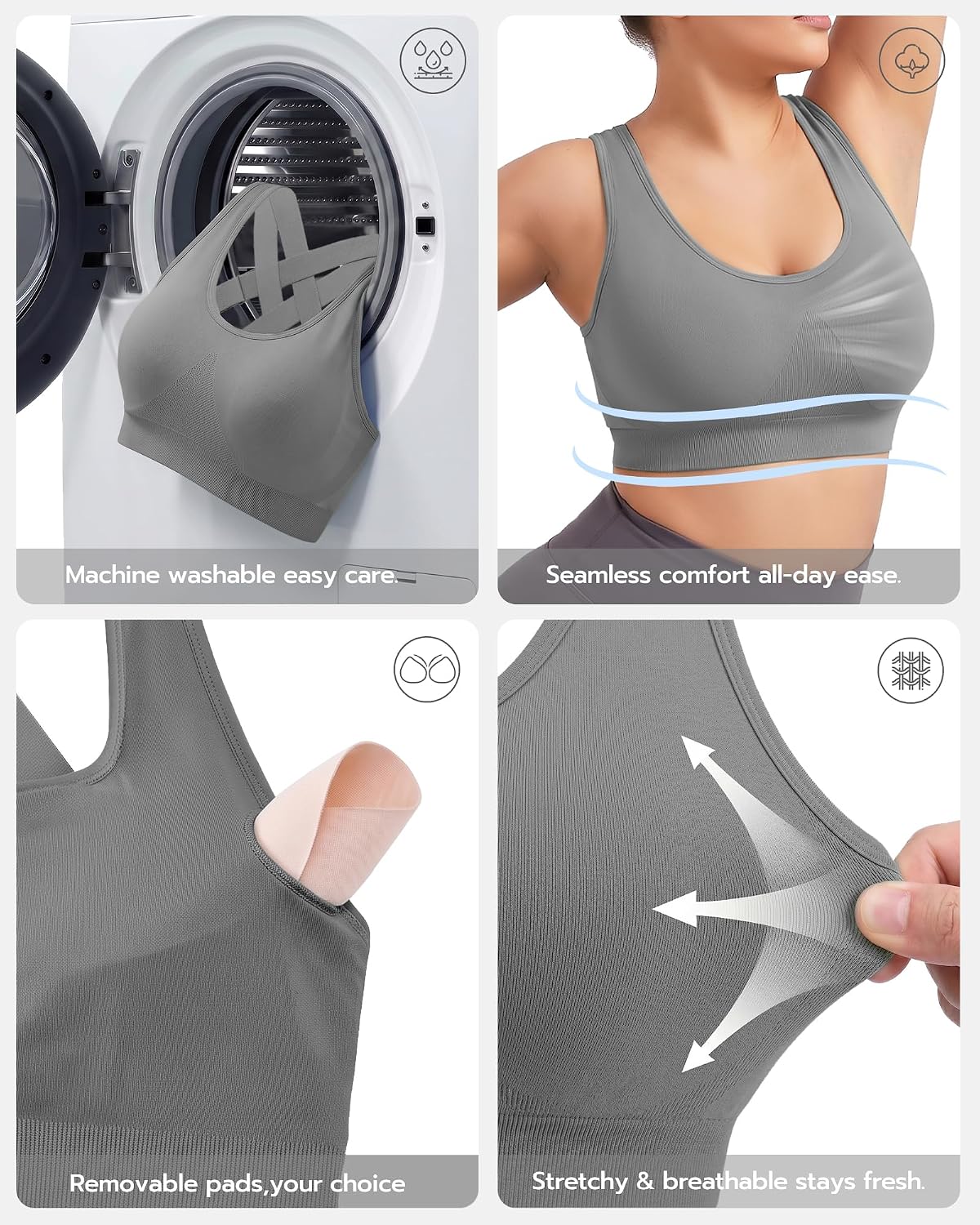 FITTIN Adjustable Sports Bra for Women: Comfort Fit and Support for All Day image 5