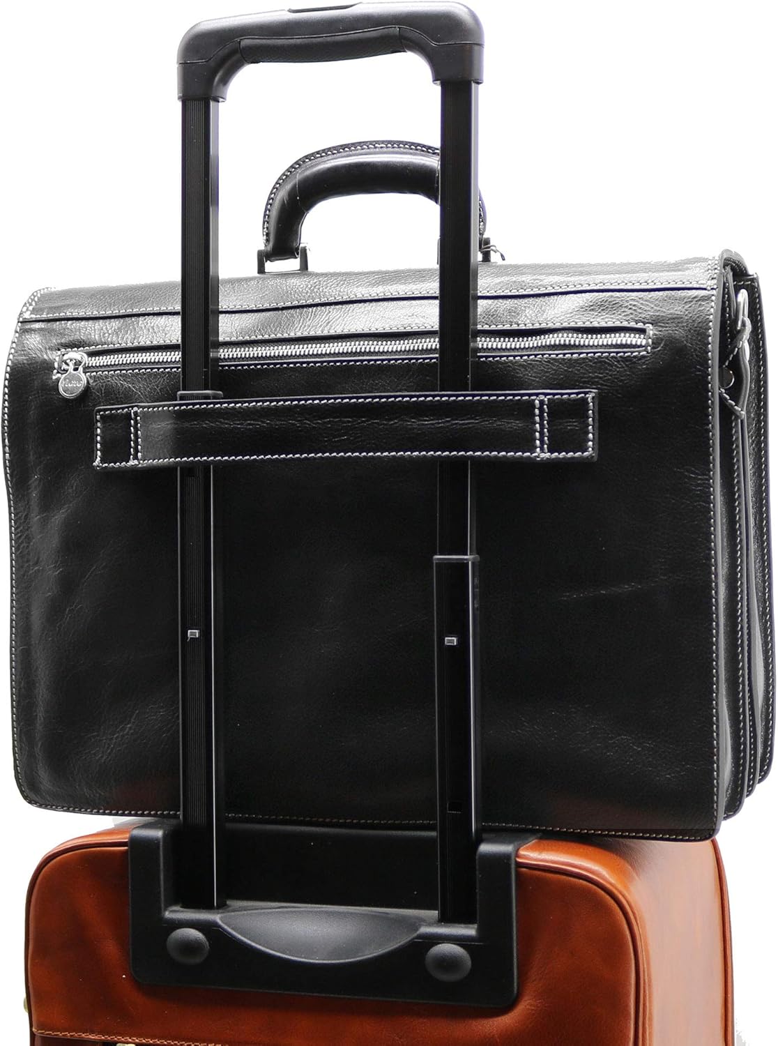  | Floto Luggage Venezia Briefcase, Black, One Size | Briefcases