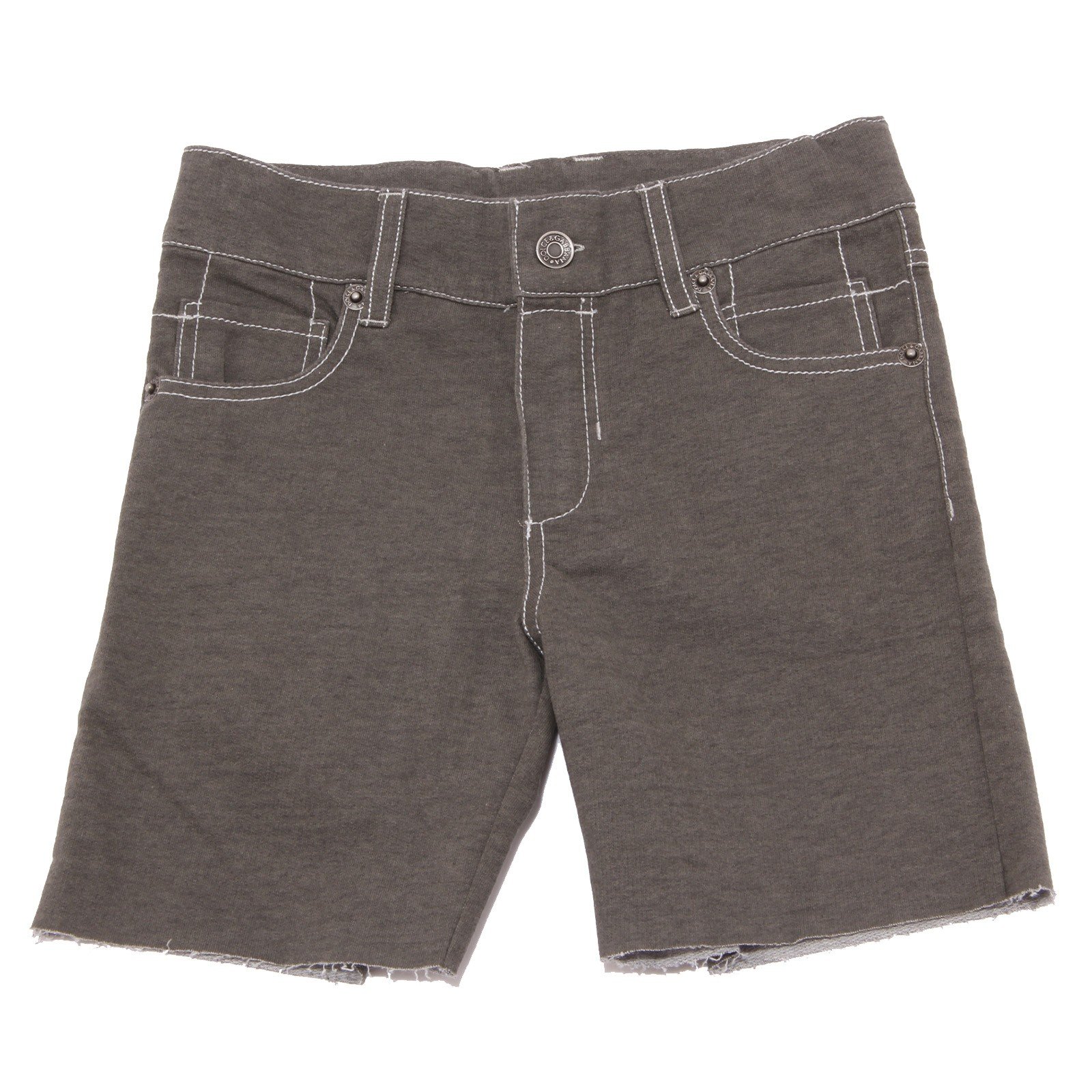 0159T Bermuda Felpa Bimbo DOLCE&GABBANA D&G Grigio Scuro Short Kid [2 Years]