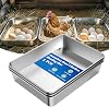 Chicken Nesting Box, 3 Pcs Stainless Steel Chicken Egg Laying Nest Boxes Tray, Chicken Nesting Box Pan for Chicken and Poultry to Collect Eggs, Hens Chicken Coop Box, Easy to Clean