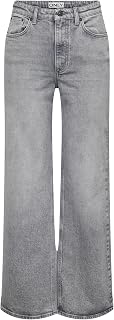 ONLY Female Jeans mit weitem Bein ONLJUICY Hohe Taille Weiter Beinschnitt Jeans