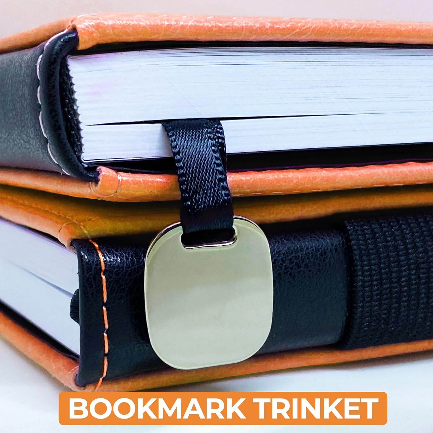 LeStallion Hardcover Orange Notebook - A5 Lined Journal For Writing - 100GSM Hardback Orange Journal For Women/Men for Business, Office, Work - 216 Perforated Lined Paper - Faux Leather Journal Ruled