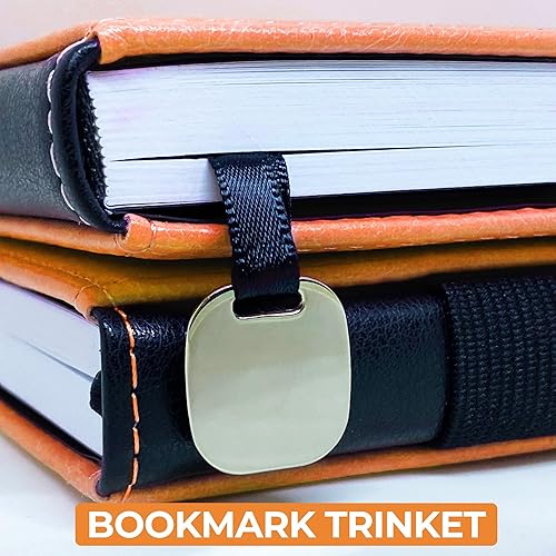 Miniatura 4 de LeStallion Cuaderno de tapa dura naranja  Diario rayado A5 para escribir  Diario naranja de 100 GSM de tapa dura para mujereshombres para negocios,