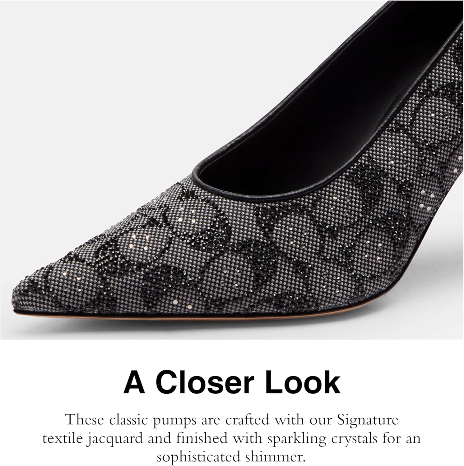 Coach Womens Daisy Pump in Crystal Signature Jacquard