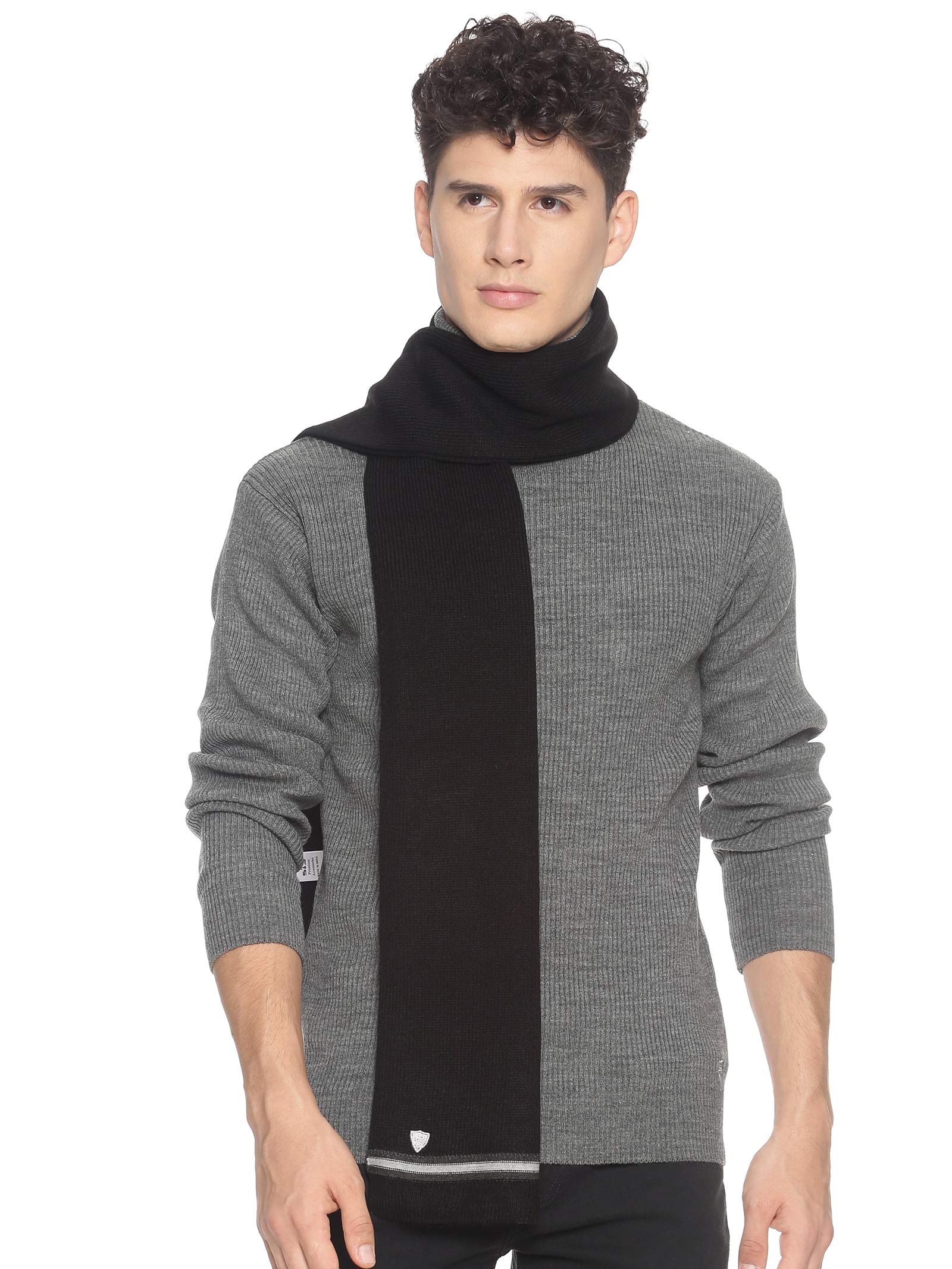 Men Acrylic Woolen Geometric print Design Casual Warm Winter Wear Muffler Scarf Stole,MEN143_P-image-31