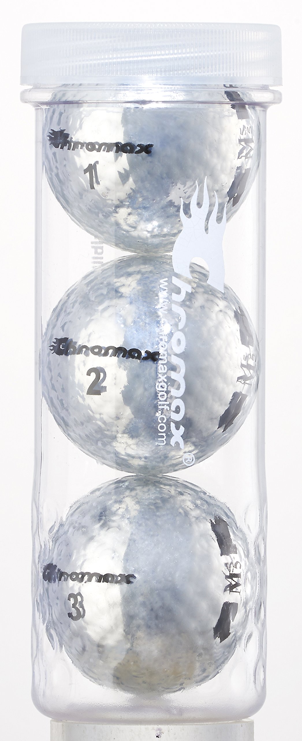 Chromax Metallic M5 Golf Balls - 3 Ball Tube