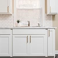 Vista 6 de Hickory Hardware - HH075326-BGB - Manija de la colección Skylight, 3 pulgadas de centro a centro, latón dorado cepillado.